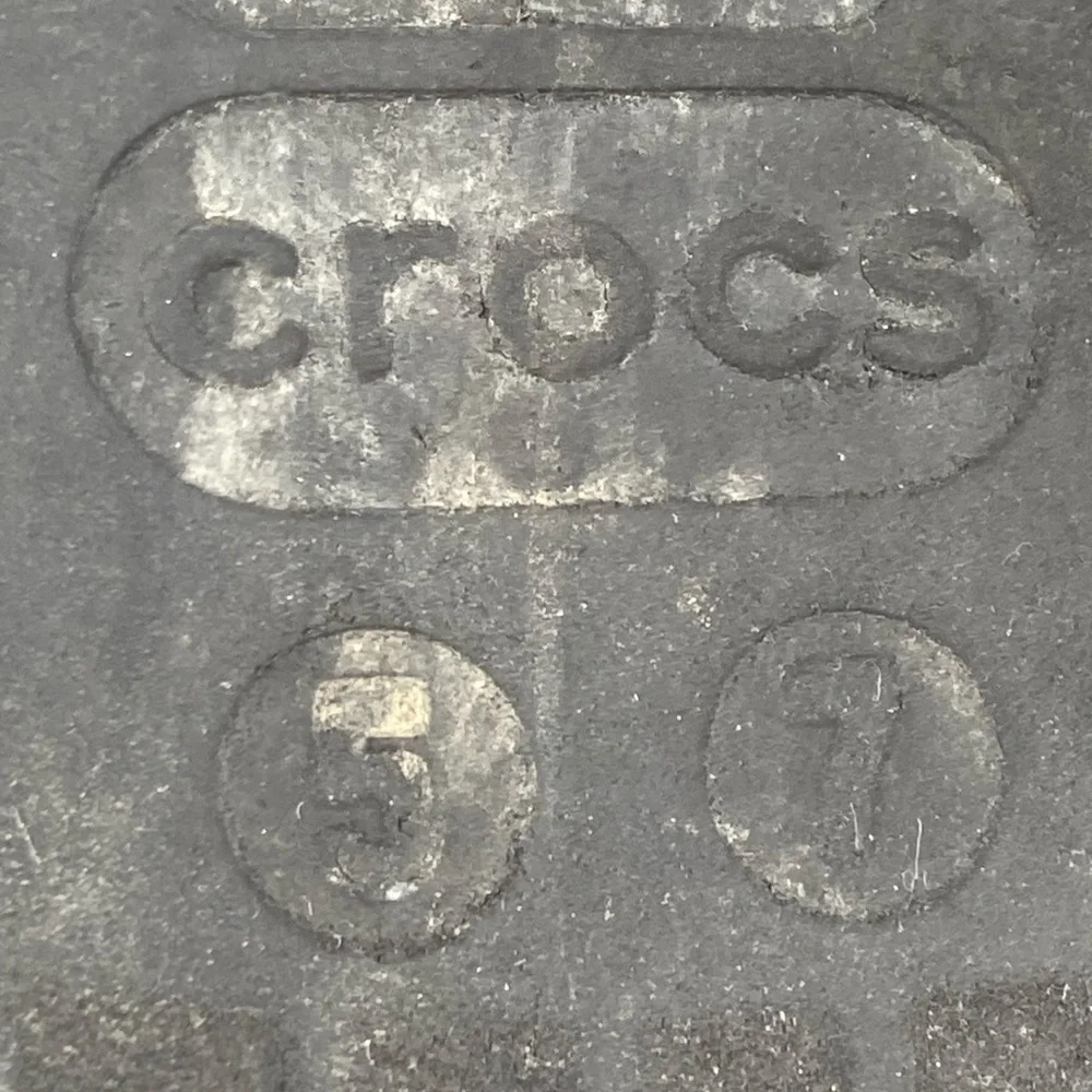 Crocs Classic Authentic Unisex Slides Clogs Black 5 Men And 7 Women’s Pre Owned - Picture 11 of 11